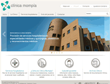 Tablet Screenshot of clinicamompia.com